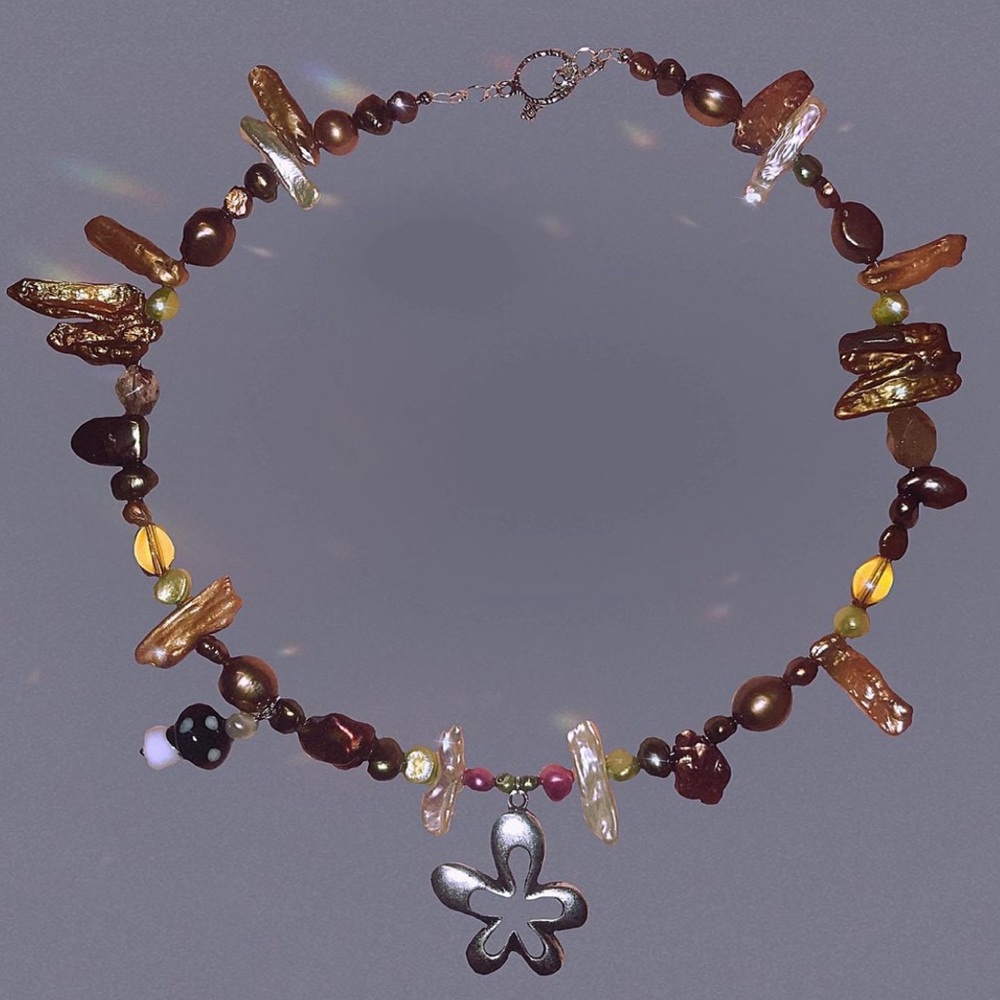 strange earth necklace 🍃🌳🍄🧚‍♀️